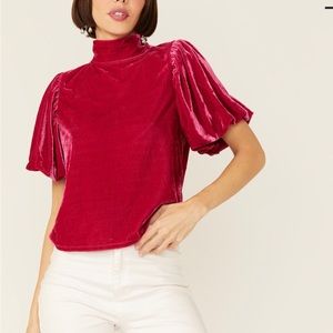 Free People Claudia Velvet Tee